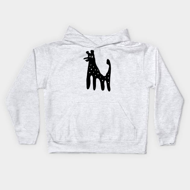 dog Kids Hoodie by Angel Rivas